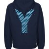 Hoodie/ Kapuzenpulli in navyblau - gute Qualität – Bild 2